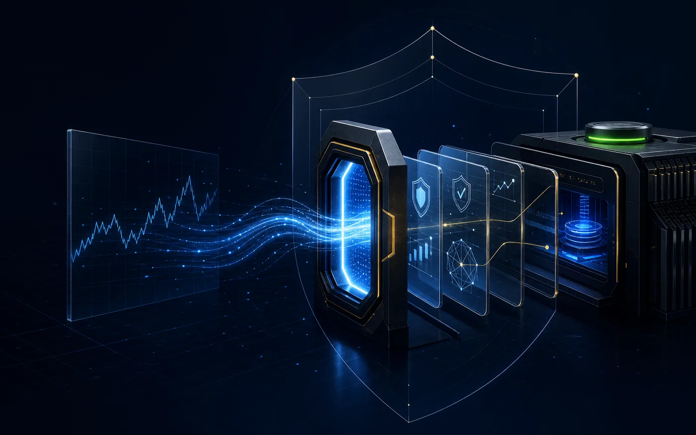 Abstract secure execution bridge with layered risk controls